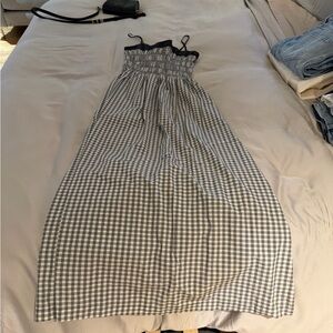 Rails Primrose Gingham Stretch-Cotton Midi-Dress